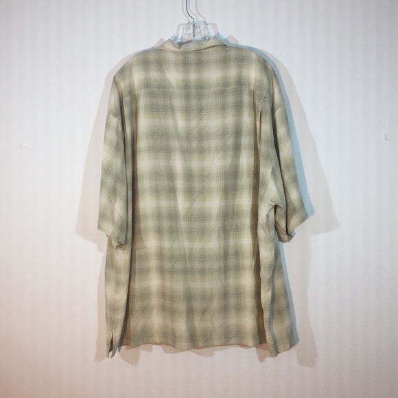 Tommy Bahama 100% Silk Plaid Button Down Men's Size XXL - Picture 4 of 9
